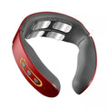 AXIOM Neck Reset red cordless heated neck massager, studio photo